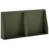 vidaXL Muro di contenimento 2 pz 40 x 12 x 40 cm Acciaio Verde Oliva