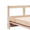 vidaXL Divano Letto con Rotelle e Materasso 90x200 cm Massello di Pino