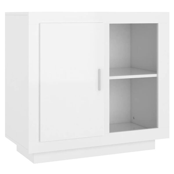 vidaXL Credenza Bianco Lucido 80x40x75 cm