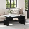 vidaXL Tavolino da salotto Rovere Nero 90 x 55 x 42,5 cm