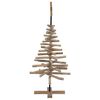 vidaXL Albero di Natale Marrone 120 cm Legno massello di teak