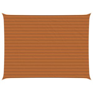 vidaXL Vela da ombra solare Arancione e Marrone 8 x 6 m