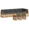 vidaXL Set di divani da esterno 8 pcs Bianco e Antracite