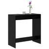 vidaXL Tavolo da bar Rovere Nero 102 x 50 x 103,5 cm Legno multistrato