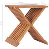 vidaXL Sgabello Pieghevole 40x32x45 cm in Legno Massello di Teak