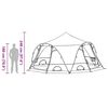 vidaXL Tenda a Cupola con tetto Blu 505 x 450 x 248 cm