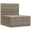 vidaXL Set Divani da Giardino 5 pz con Cuscini in Polyrattan Grigio
