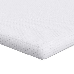 vidaXL Topper per materasso Bianco 80 x 200 cm Tessuto Jacquard