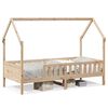 vidaXL Giroletto Casetta per Bambini 80x200 cm Legno Massello di Pino