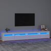 vidaXL Mobile Porta TV con Luci LED Bianco 270x35x40 cm