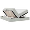 vidaXL Letto con contenitore e materasso Grigio chiaro 180 x 200 cm
