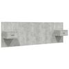 vidaXL Testiera Letto con Comodini in Legno Multistrato Grigio Cemento