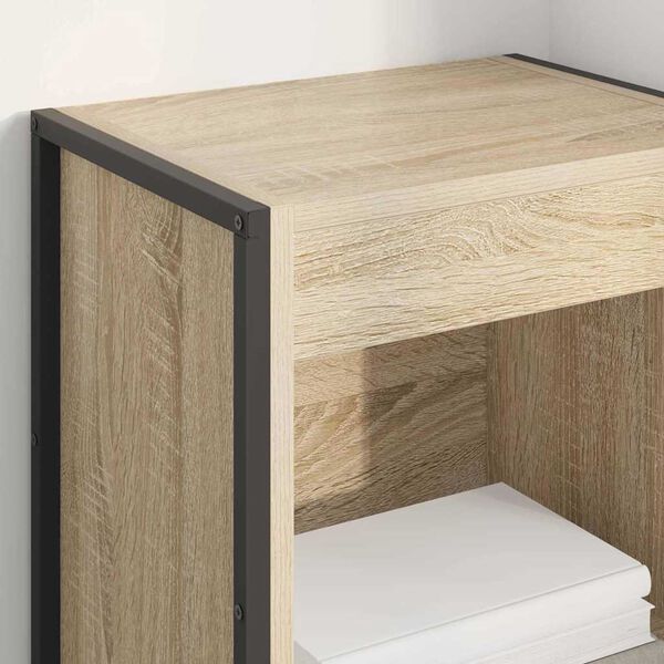 vidaXL Armadio per Libri Sonoma 80 x 30 x 155 cm Legno multistrato
