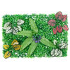 &nbsp;vidaXL Recinzione Piante Artificiali&nbsp;24 pz Verde 40x60 cm
