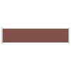 vidaXL Tenda Laterale Retrattile per Patio 140x600 cm Marrone