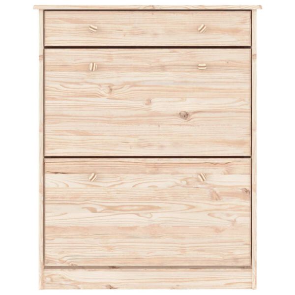 vidaXL Scarpiera ALTA 77x35x96 cm in Legno Massello di Pino