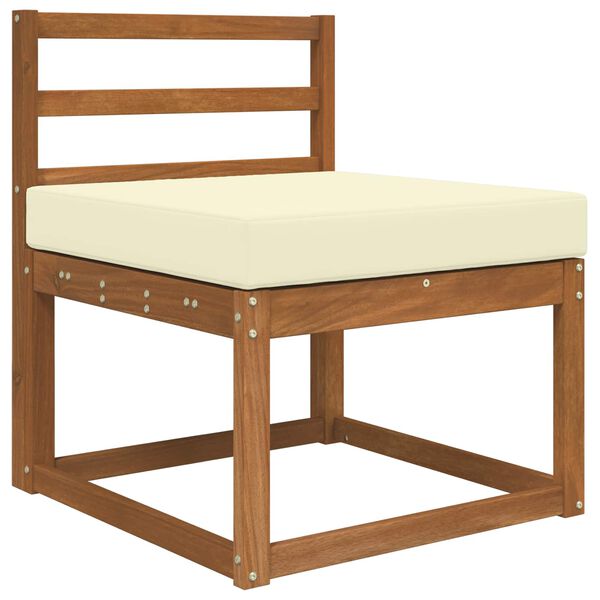 vidaXL Cuscino per divano da esterno Crema 60 x 60 x 8 cm Poliestere