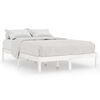 vidaXL Giroletto Bianco in Legno Massello 150x200 cm King Size
