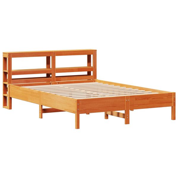 vidaXL Letto senza Materasso Marrone Cera 150x200 cm in Legno di Pino