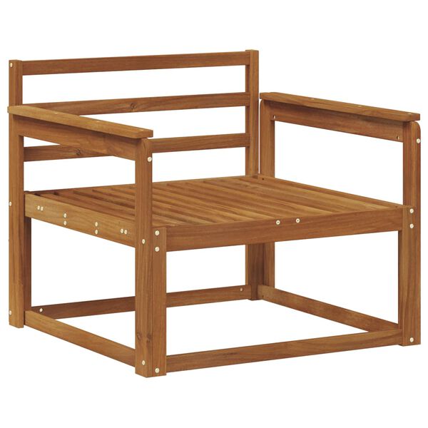 vidaXL Divano centrale per esterno Legno di Acacia Massello Naturale