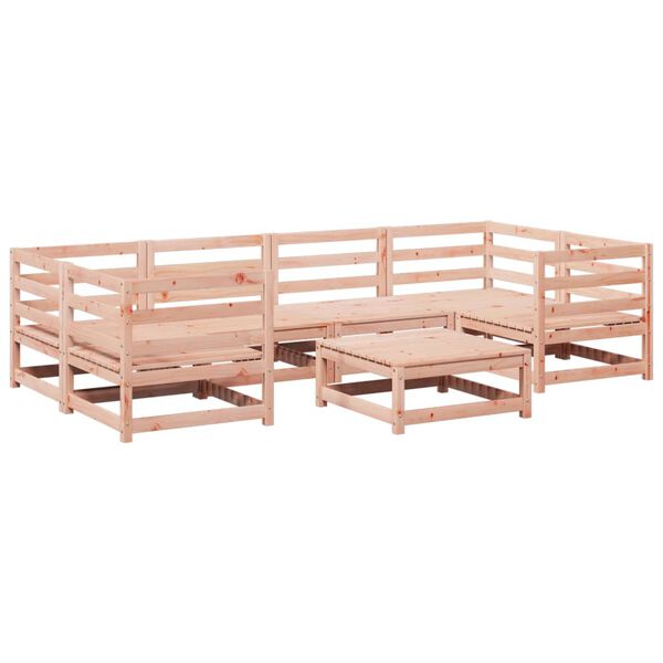 vidaXL Set Divani da Giardino 7 pz in Legno Massello Abete Douglas