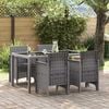 vidaXL Sedia da Giardino 4 pcs Grigio chiaro 53 x 49 x 85 cm PP