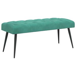 vidaXL Panchina con bottoni imbottiti Turchese 110 x 40 x 46 cm