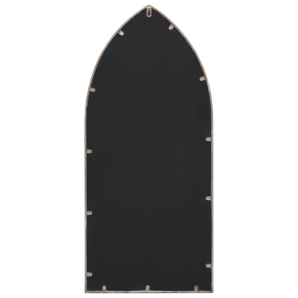 vidaXL Specchio da Giardino Sabbia 100x45 cm in Ferro per Uso Esterno