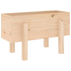 vidaXL Fioriera da Giardino 62x30x38 cm in Legno Massello di Pino