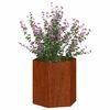vidaXL Fioriera Ruggine 40x40x45 cm Acciaio Corten