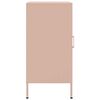 vidaXL Credenza Rosa 36x39x79 cm in Acciaio