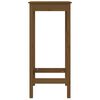 vidaXL Set da Bar 3 pz ambra in Legno Massello di Pino
