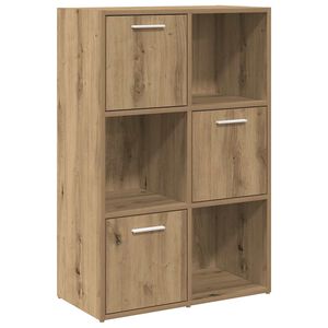 vidaXL Libreria Rovere Artigianale 60,5x30x90 cm in Legno Multistrato