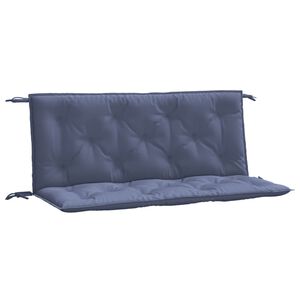 vidaXL Cuscini per Panca 2 pz Blu Marino 120x50x7cm in Tessuto Oxford