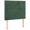 vidaXL Giroletto a Molle con Materasso Verde Scuro 100x200 cm Velluto