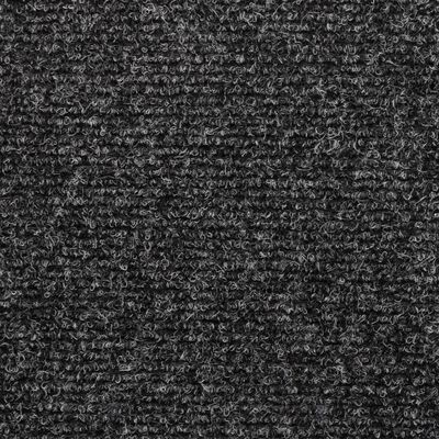 vidaXL Tappetini per Scale Tessuto Agugliato 15 pz 65x21x4 cm Grigi