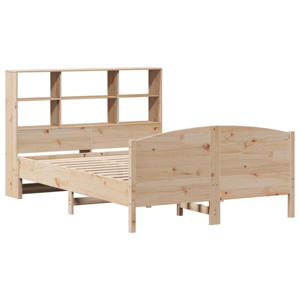 vidaXL Letto Libreria senza Materasso 140x190 cm in Legno di Pino