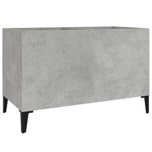 vidaXL Mobile Porta Dischi Grigio Cemento 74,5x38x48 Legno Multistrato