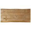 vidaXL Piano Tavolo Bordi Vivi 80x40x2,5cm Legno Massello Mango Grezzo