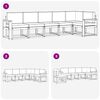 vidaXL Set di divani da esterno con cuscino 6 pcs Naturale e Beige