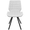 vidaXL Sedie da Pranzo 2 pz Bianche in Similpelle