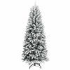 vidaXL Albero di Natale artificiale con 300 LED Bianco 180 cm
