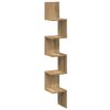 vidaXL Scaffale Angolare Muro Artigianale 20x20x127,5 cm in Truciolato