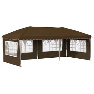 vidaXL Tenda per feste a pop-up 575 x 289 x 245 cm Tortora