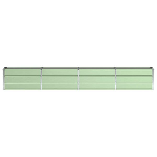 vidaXL Fioriera Verde 320 x 40 x 45 cm Acciaio