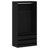 vidaXL Guardaroba Rovere Nero 100 x 50 x 200 cm Legno ingegnerizzato
