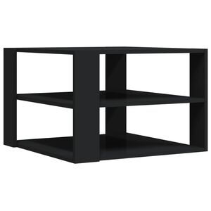 vidaXL Tavolino da Salotto Nero 58x58x40 cm in Legno Multistrato
