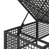vidaXL Set Divani ad Angolo 3 pz con Cuscini in Polyrattan Nero