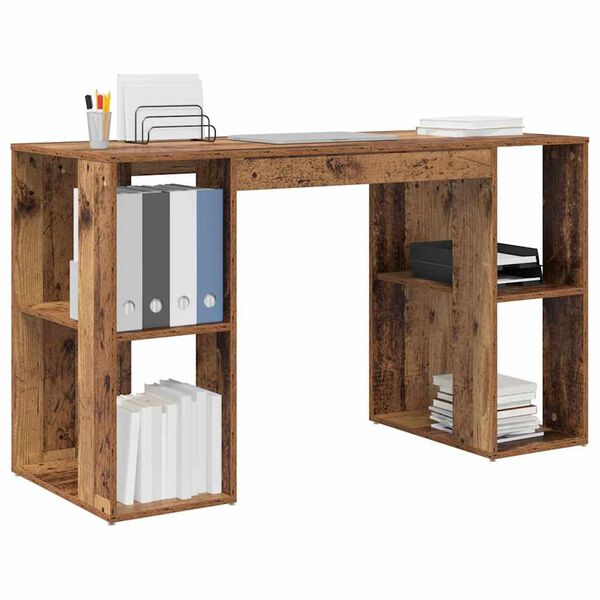 vidaXL Scrivania Legno vecchio 130 x 50.5 x 75 cm Legno multistrato