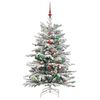 vidaXL Albero di Natale Artificiale con Rami Pieghevoli Bianco 150 cm